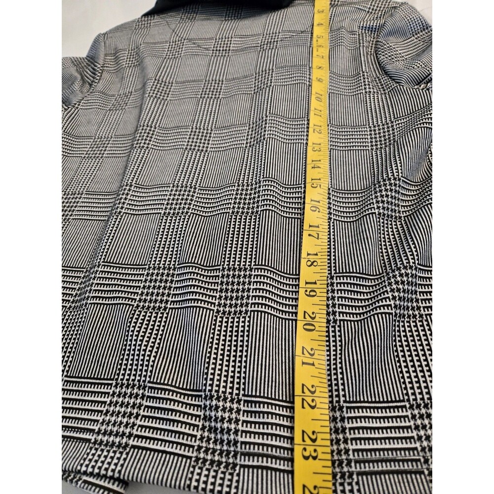 ​Derek Heart NEW Plaid Blazer L Womens Hoodie Insert Jacket Check Pattern Large - Picture 9 of 13